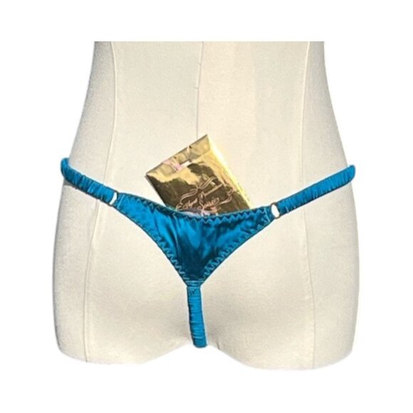 Agent Provocateur Soirée Czarinah Blue Sequin Thong - Picture 7 of 9